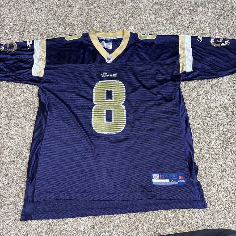 Reebok On Field Los Angeles Rams Sam Bradford #8 NFL Jersey Blue Men’s XL VTG